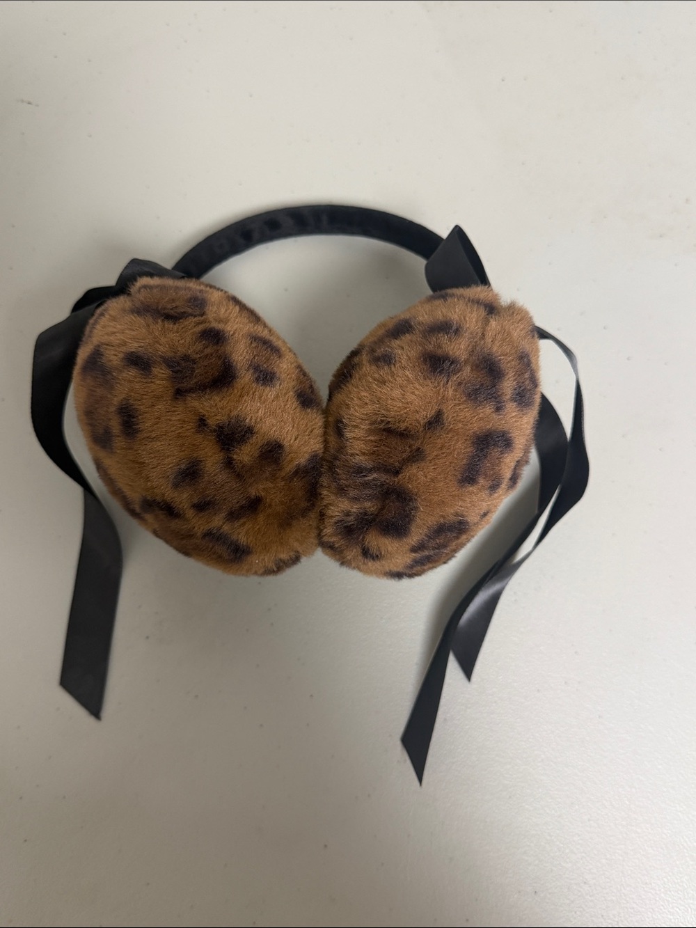 Leopard Print Faux Fur Earmuffs